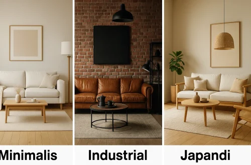 ciri gaya desain Japandi -kakel-tegel
